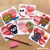 Cute Horror Love Cards (Collection B) - Printable PDF (Digital File)