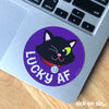 Lucky AF - Vinyl Sticker