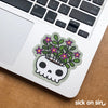 Skull Planter - Vinyl Sticker