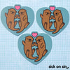 Otters - Vinyl Sticker ** ONLY 1 LEFT! **