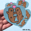 Otters - Vinyl Sticker ** ONLY 1 LEFT! **