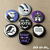 For The Love Of Goth - Button / Magnet Set