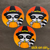 Halloween Party Raccoon - Vinyl Sticker ** ALMOST GONE! **
