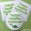 Happy Healthy Herbivore - Vinyl Sticker (Large) ** ALMOST GONE! **