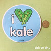 I Love Kale - Vinyl Sticker (large) ** ALMOST GONE!! **