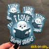 I Love Spooky Stories - Vinyl Sticker