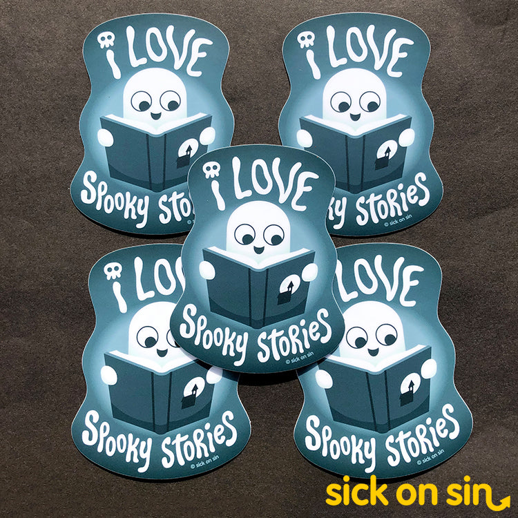 I Love Spooky Stories - Vinyl Sticker