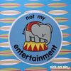 Not My Entertainment: Elephant - Vinyl Sticker (Large)