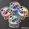 Yikes Crystal Ball - Holographic Vinyl Sticker ** ALMOST GONE! **