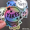Yikes Crystal Ball - Holographic Vinyl Sticker ** ALMOST GONE! **