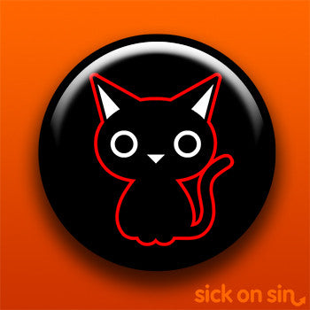 Black Cat (Red Outline) - Accessory