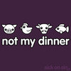 Not My Dinner: Four Animals - Men / Women Tee