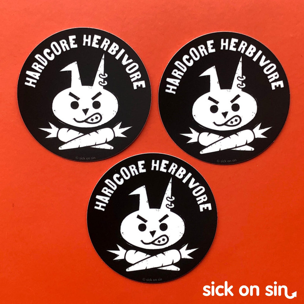 Hardcore Herbivore - Vinyl Sticker