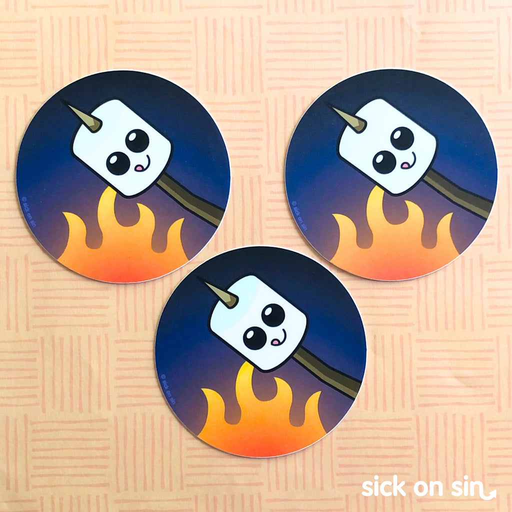 Marshmallow - Vinyl Sticker