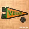 Vegan Pennant - Vinyl Sticker