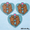 Otters - Vinyl Sticker ** ALMOST GONE!! **