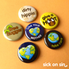 Earth Lover - Button / Magnet Set