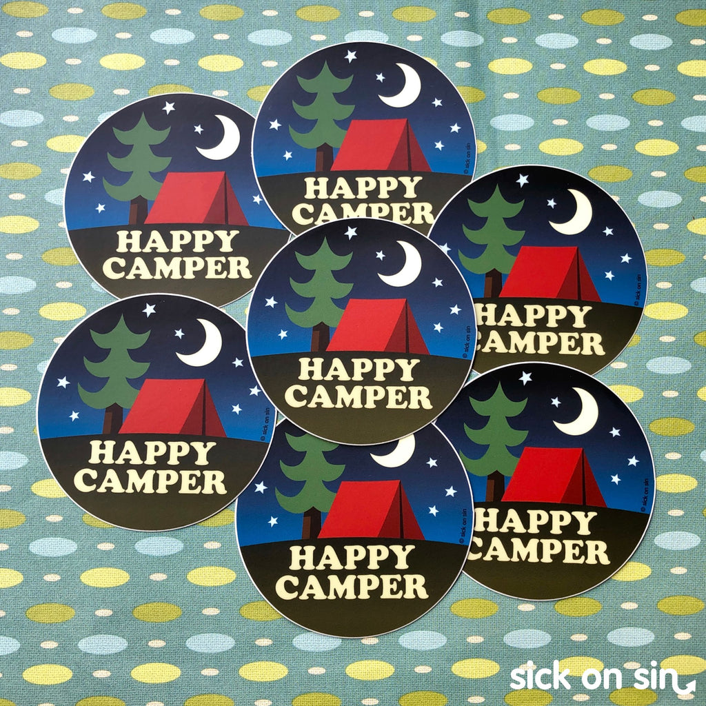 Happy Camper - Vinyl Sticker