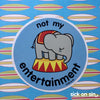 Not My Entertainment: Elephant - Vinyl Sticker (Large)