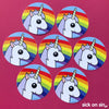 Rainbow Unicorn - Vinyl Sticker ** ALMOST GONE! **