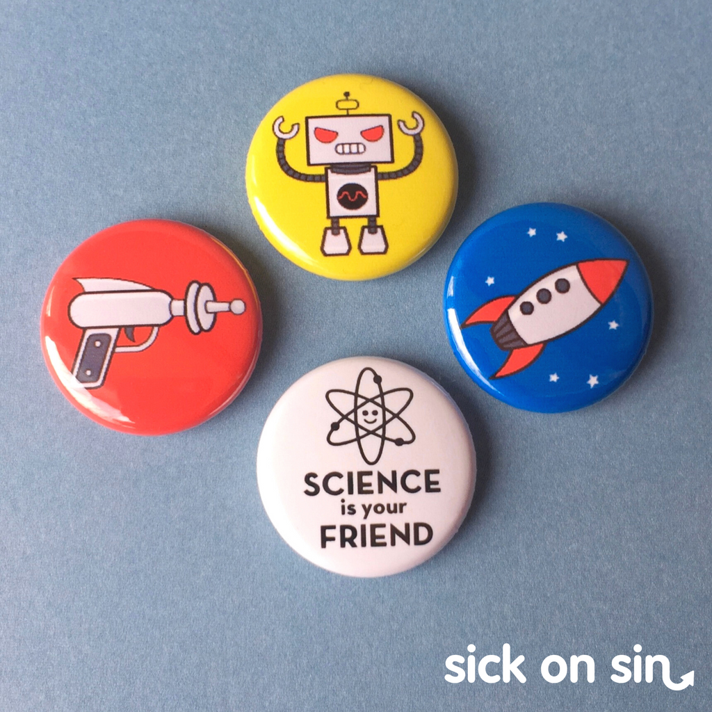 Science Is The Future - Button / Magnet Set