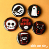 Stay Creepy - Button / Magnet Set