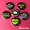 Vegan Vibes - Button / Magnet Set