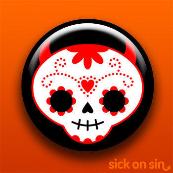Sugar Skull (Red) - Accessory