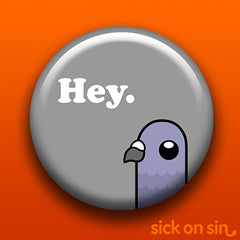 Cute Pigeon original design on pins, magnets, keychains, etc. by Sick On Sin